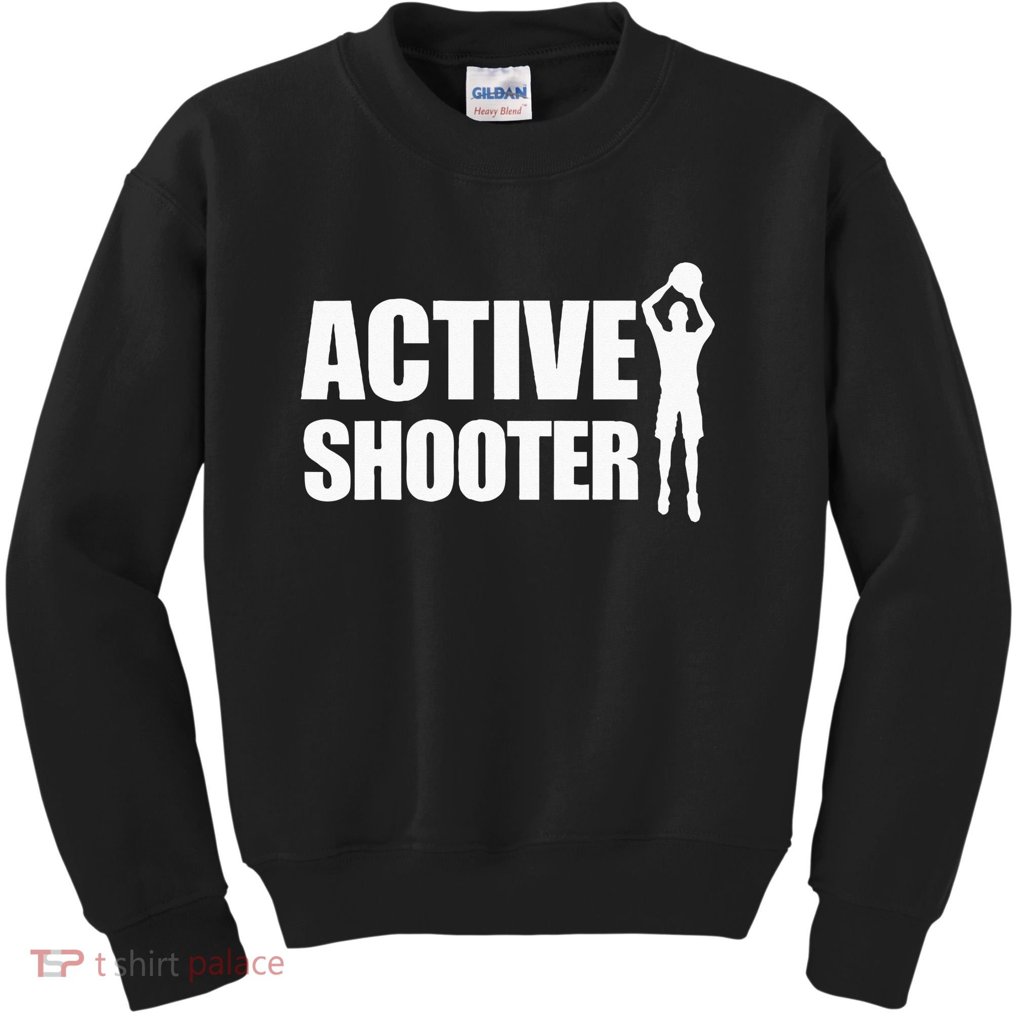 Active Shooter Basketball Player Basketball Active Shooter Kids Sweatshirt