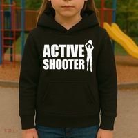 Active Shooter Basketball Player Basketball Active Shooter Kids Hoodie thumb 3