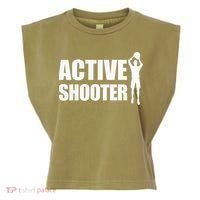 Active Shooter Basketball Player Basketball Active Shooter Garment-Dyed Women's Muscle Tee thumb 0