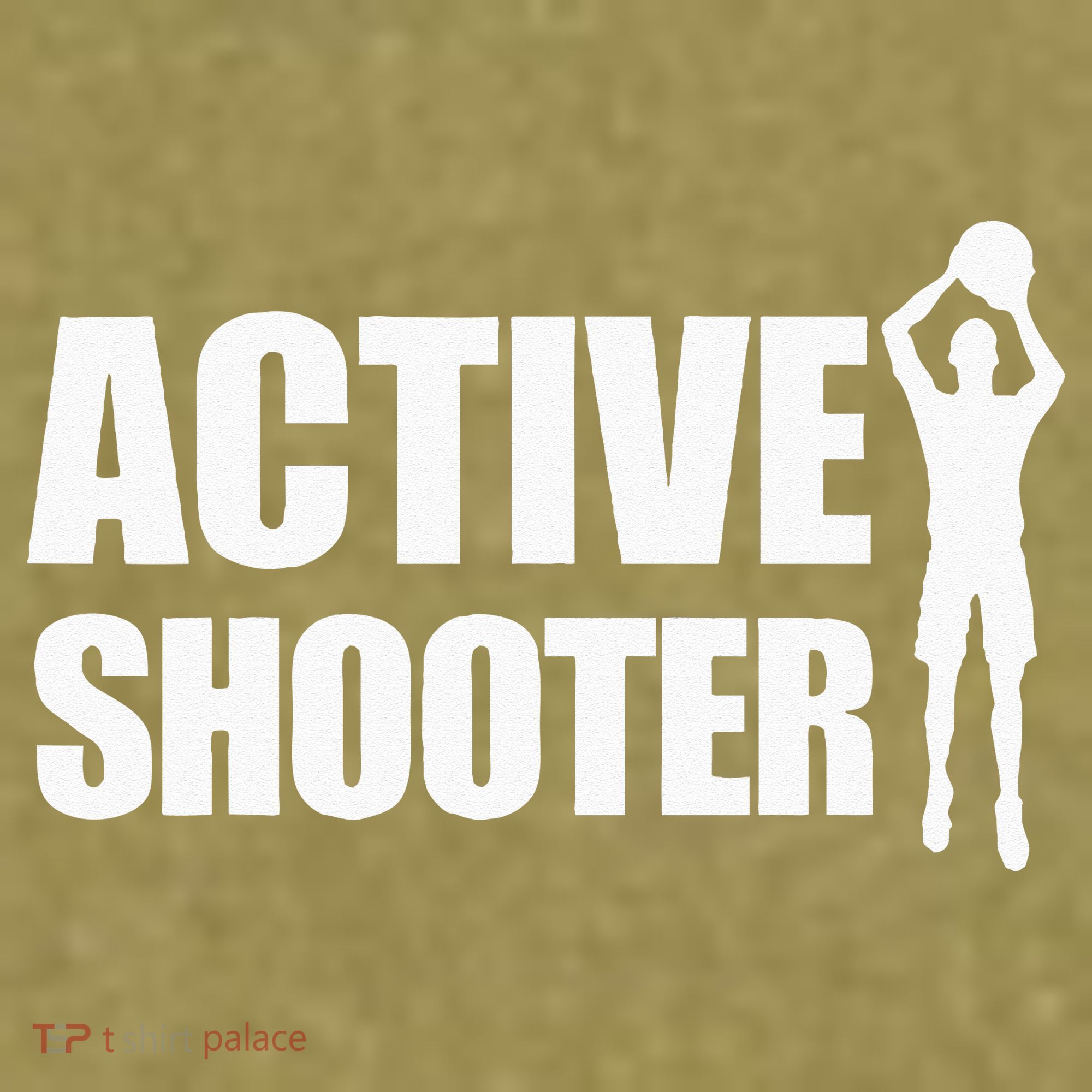Active Shooter Basketball Player Basketball Active Shooter Garment-Dyed Women's Muscle Tee