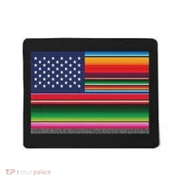 American Serape Blanket Striped Flag For Hispanic Chicano Mousepad thumb 0