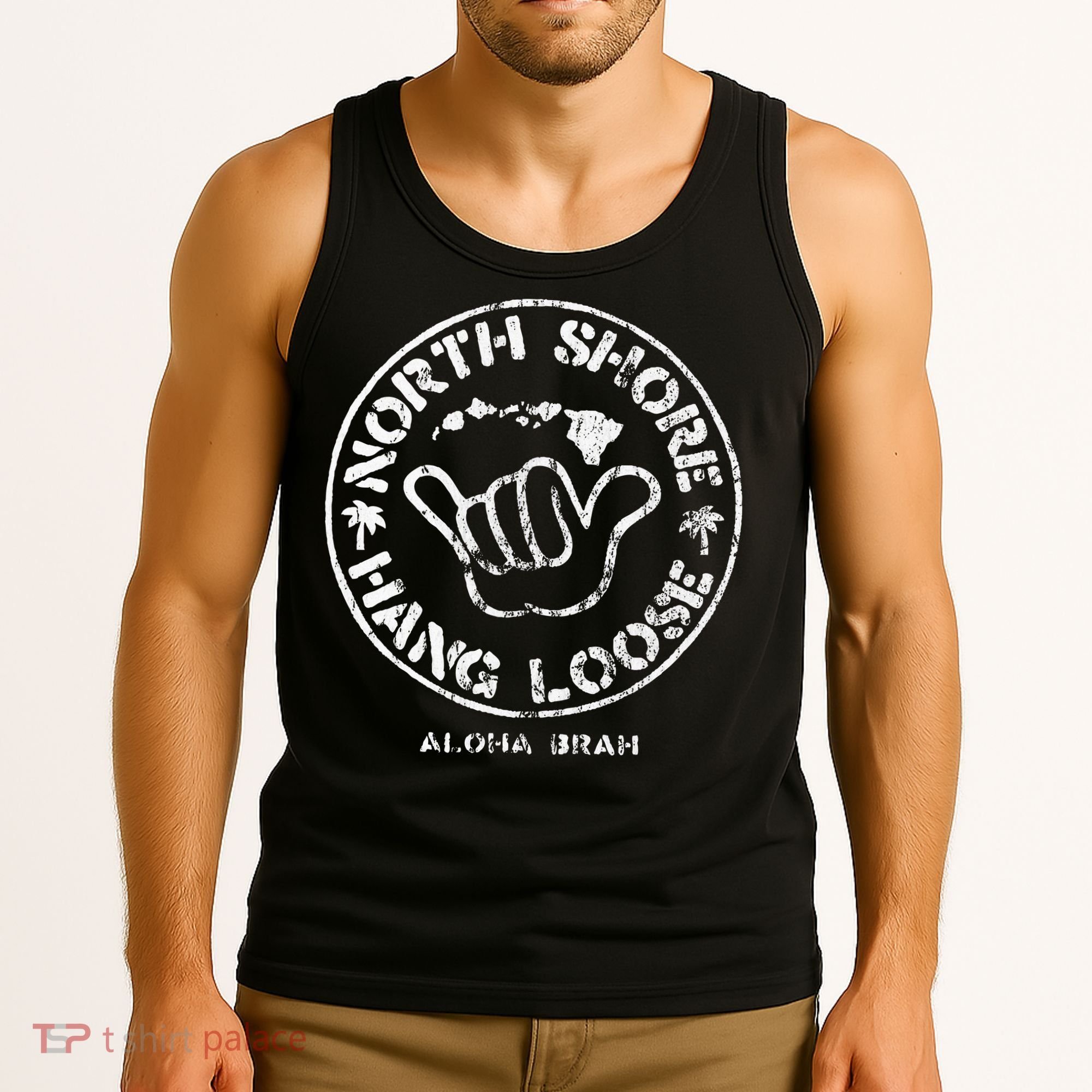 Aloha Shaka Brah Hawaii Islands Tank Top