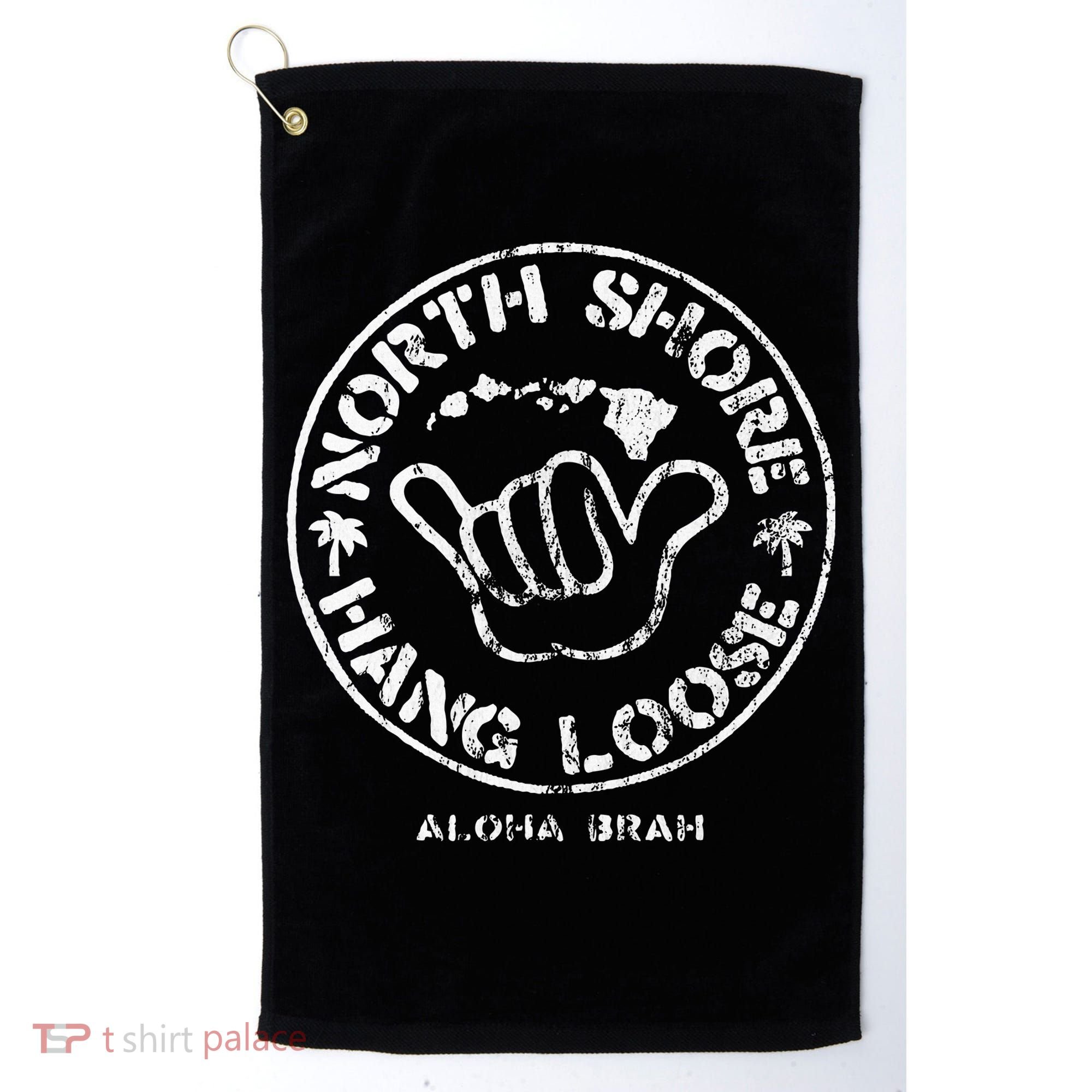 Aloha Shaka Brah Hawaii Islands Golf Towel