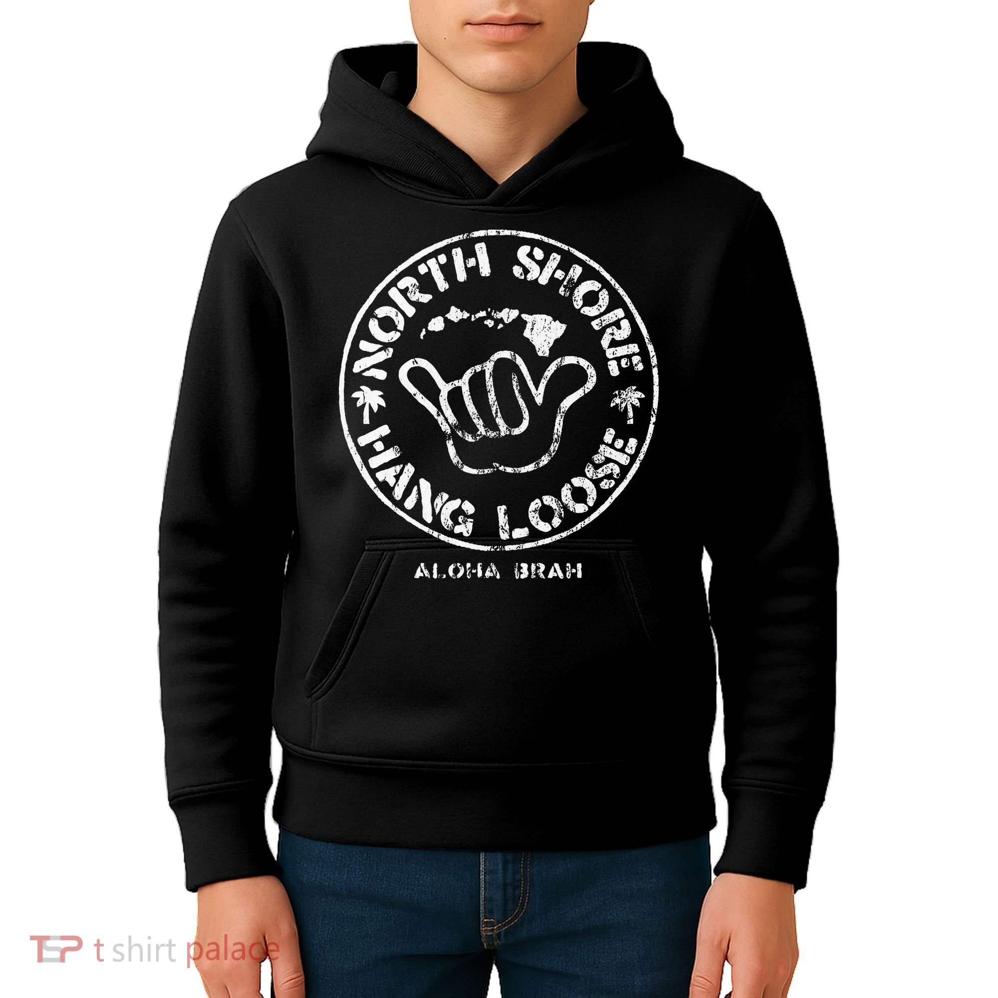 Aloha Shaka Brah Hawaii Islands Kids Hoodie
