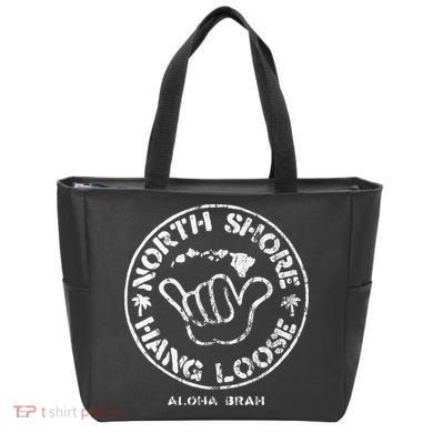 Aloha Shaka Brah Hawaii Islands Tote Bag