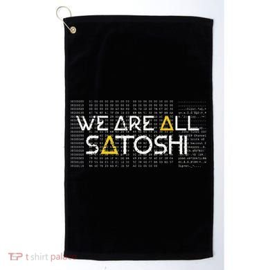 All Satoshi Bitcoin Btc Blockchain Cryptocurrency Golf Towel