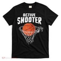 Active Shooter Basketball Lovers Men Women Basketball Player T-Shirt thumb 0