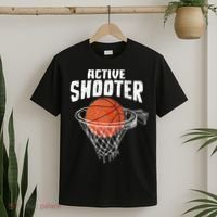 Active Shooter Basketball Lovers Men Women Basketball Player T-Shirt thumb 2