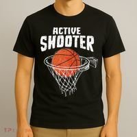 Active Shooter Basketball Lovers Men Women Basketball Player T-Shirt thumb 3