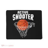 Active Shooter Basketball Lovers Men Women Basketball Player Mousepad thumb 0