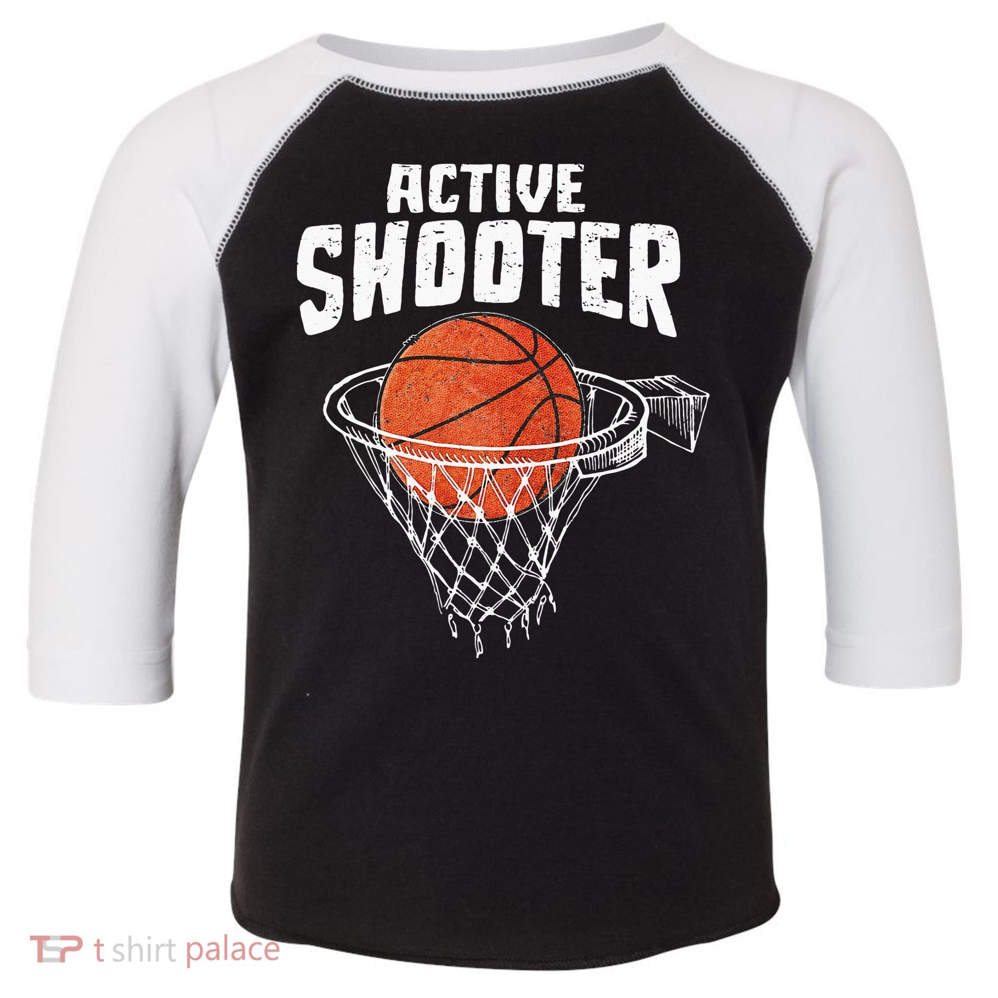 Active Shooter Basketball Lovers Men Women Basketball Player Toddler Fine Jersey T-Shirt