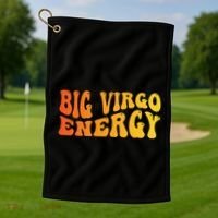 August September Birthday Big Energy Virgo Golf Towel thumb 1