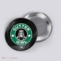 And S Bowling Funny Gutter Graphic Funny Gift Button thumb 0