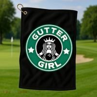 And S Bowling Funny Gutter Graphic Funny Gift Golf Towel thumb 1
