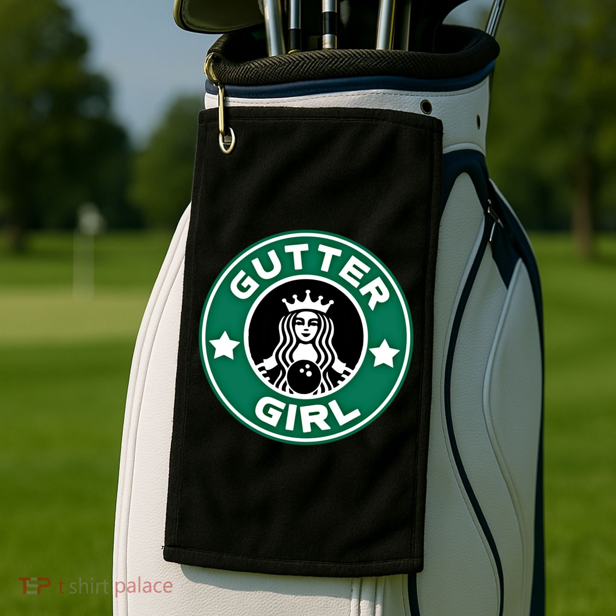 And S Bowling Funny Gutter Graphic Funny Gift Golf Towel