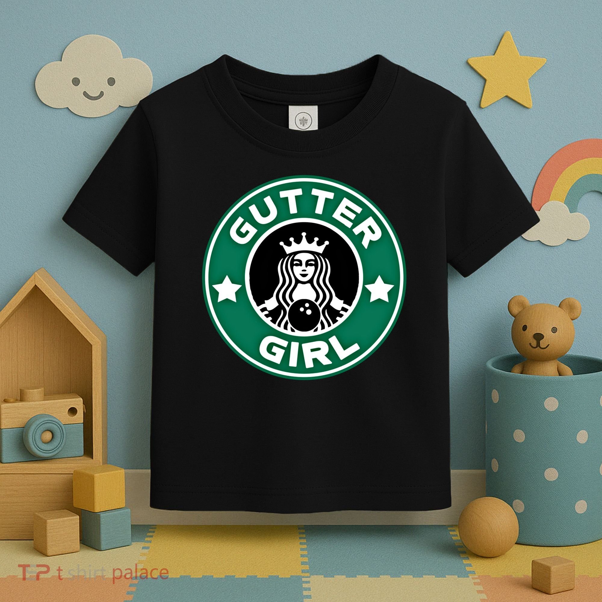 And S Bowling Funny Gutter Graphic Funny Gift Toddler T-Shirt