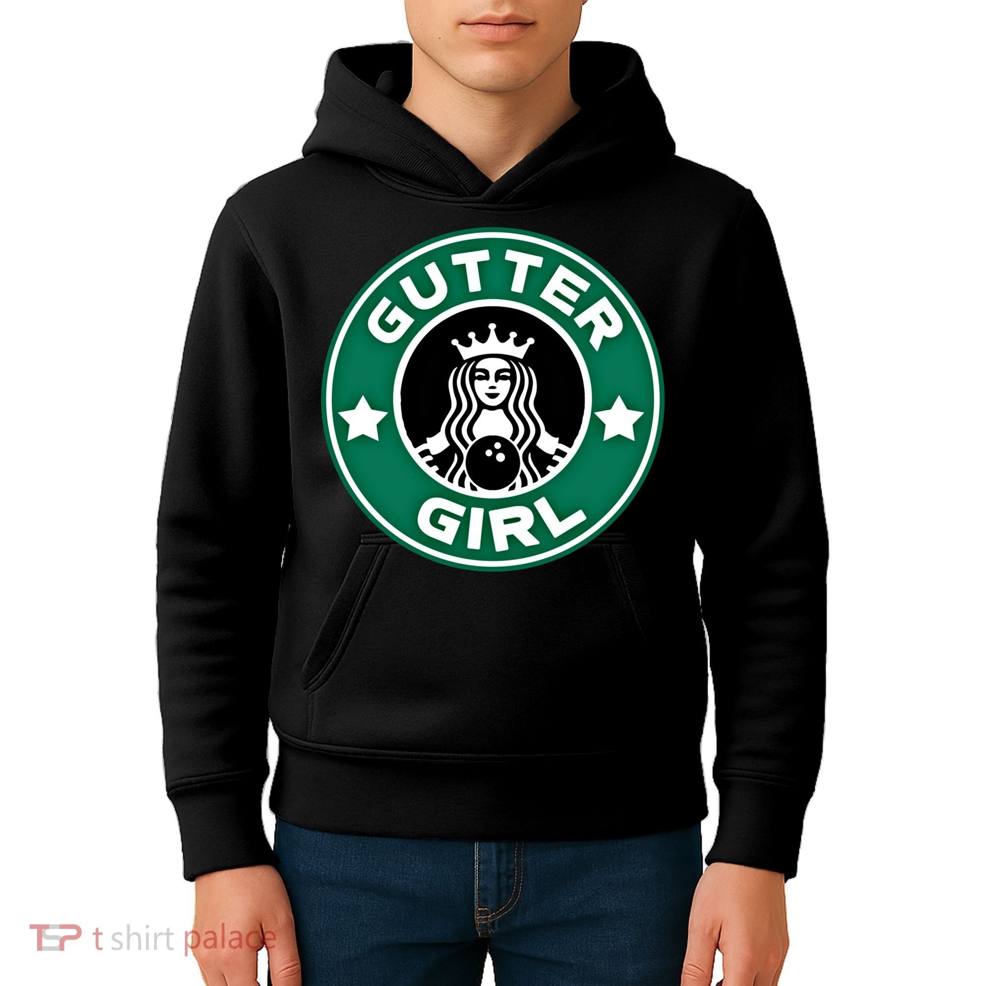And S Bowling Funny Gutter Graphic Funny Gift Kids Hoodie