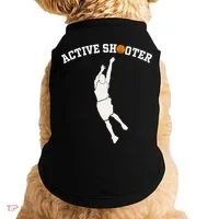 Active Shooter Basketball Lovers funny player Doggie Tank thumb 0