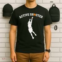 Active Shooter Basketball Lovers funny player T-Shirt thumb 6
