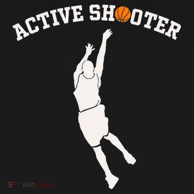 Active Shooter Basketball Lovers funny player Button
