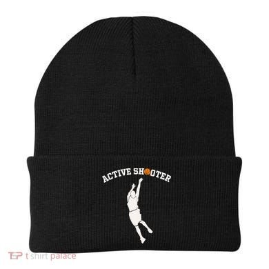 Active Shooter Basketball Lovers funny player Beanie