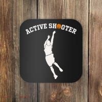 Active Shooter Basketball Lovers funny player Coaster thumb 0
