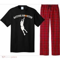Active Shooter Basketball Lovers funny player Pajama Set thumb 0