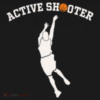 Active Shooter Basketball Lovers funny player Polo thumb 3