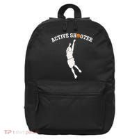 Active Shooter Basketball Lovers funny player 16 in Basic Backpack thumb 0