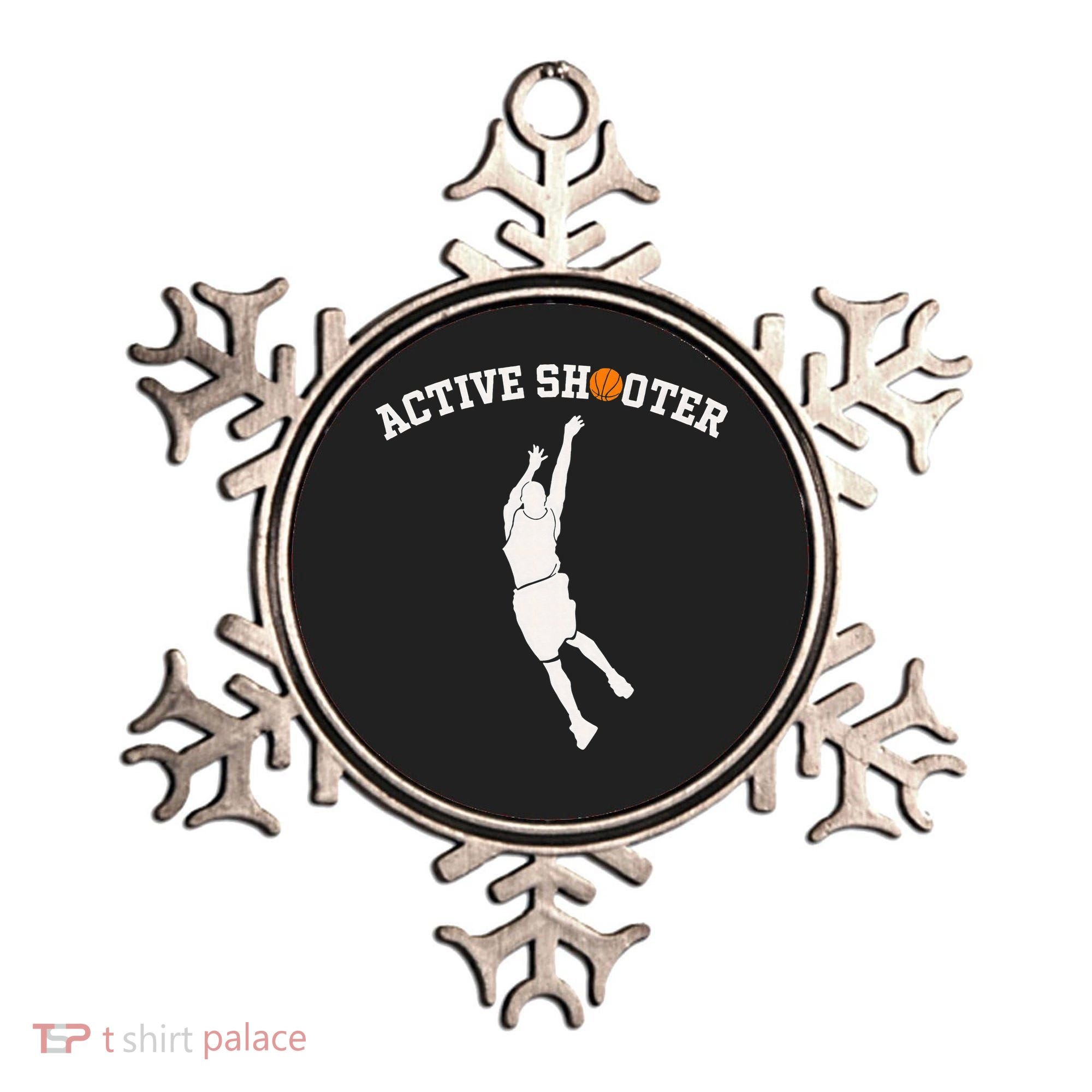 Active Shooter Basketball Lovers funny player Ornament