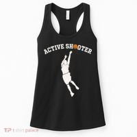 Active Shooter Basketball Lovers funny player Women's Tank Top thumb 0