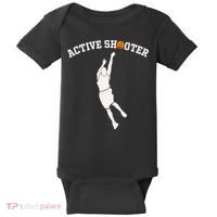 Active Shooter Basketball Lovers funny player Baby Bodysuit thumb 0