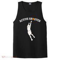 Active Shooter Basketball Lovers funny player PosiCharge Competitor Tank thumb 0