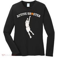 Active Shooter Basketball Lovers funny player Women's Long Sleeve Shirt thumb 0