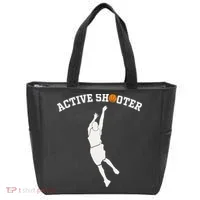 Active Shooter Basketball Lovers funny player Tote Bag thumb 0