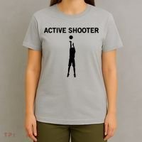 Active Shooter Basketball Lovers T-Shirt thumb 4