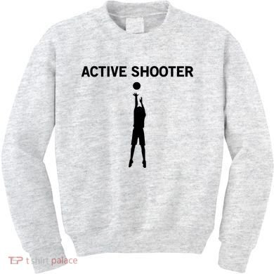 Active Shooter Basketball Lovers Kids Sweatshirt