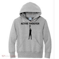 Active Shooter Basketball Lovers Kids Hoodie thumb 0