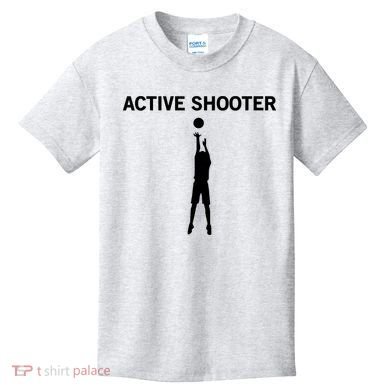 Active Shooter Basketball Lovers Kids T-Shirt