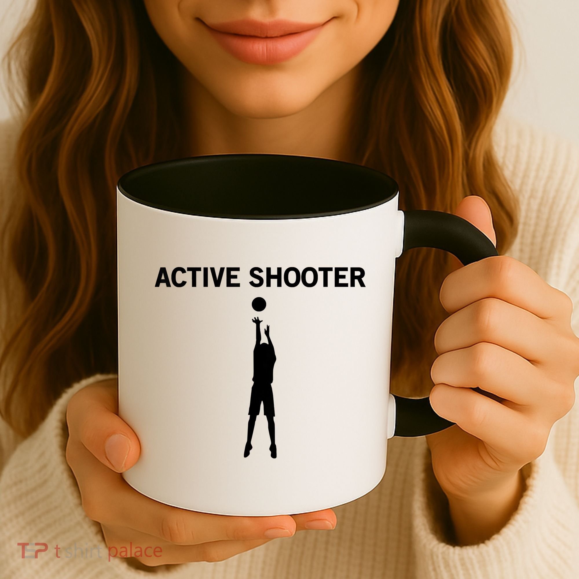 Active Shooter Basketball Lovers Coffee Mug