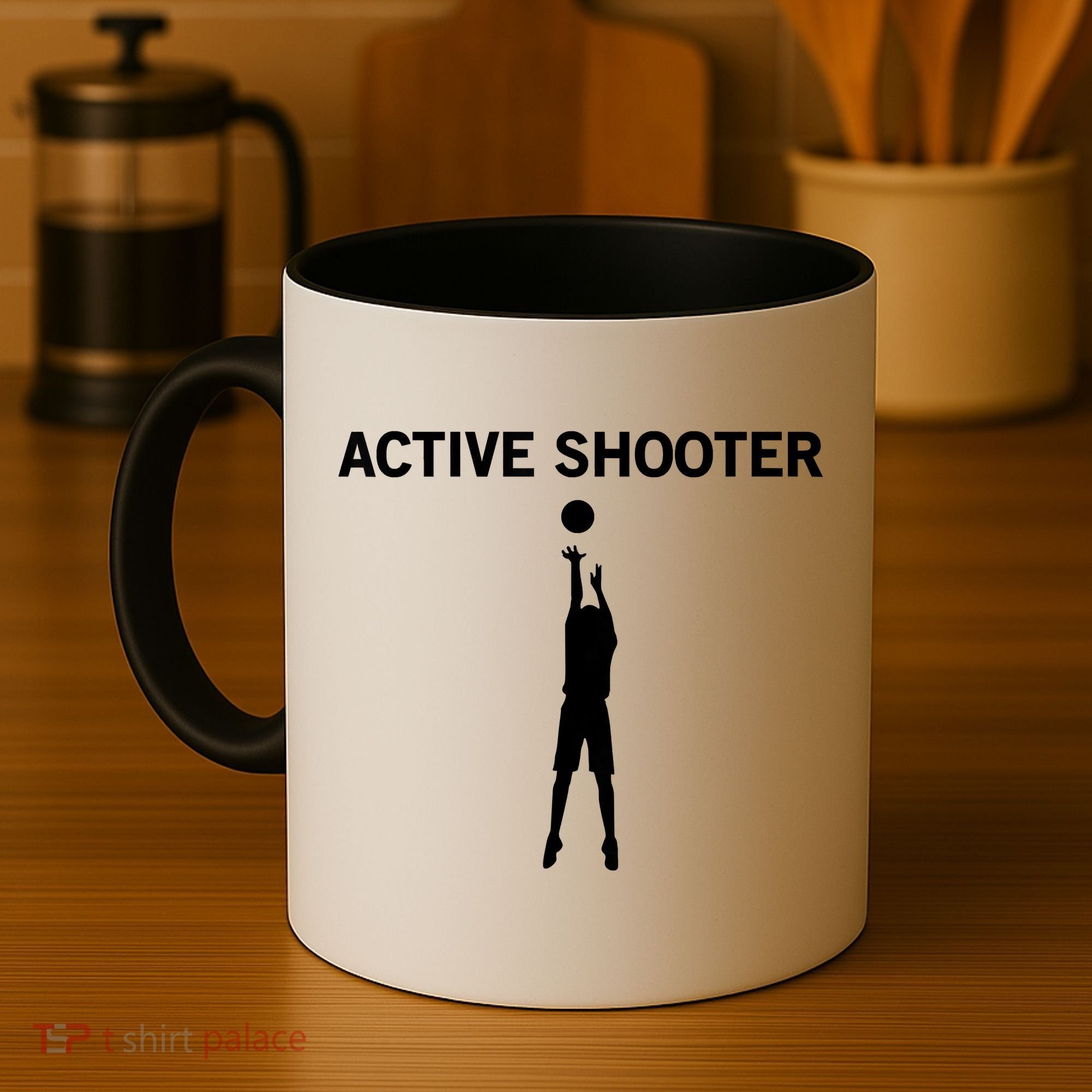 Active Shooter Basketball Lovers Coffee Mug