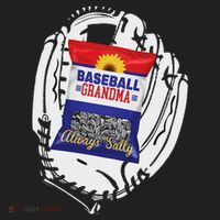 Always Salty Baseball Grandma With Sunflower Seeds Women's Sweatshirt thumb 2