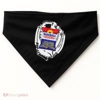 Always Salty Baseball Grandma With Sunflower Seeds USA-Made Doggie Bandana thumb 0