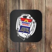 Always Salty Baseball Grandma With Sunflower Seeds Coaster thumb 0