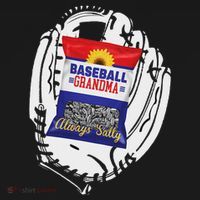 Always Salty Baseball Grandma With Sunflower Seeds Mousepad thumb 1