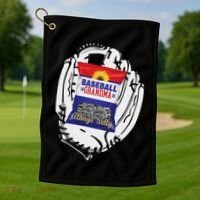 Always Salty Baseball Grandma With Sunflower Seeds Golf Towel thumb 1