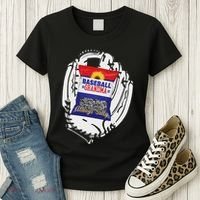 Always Salty Baseball Grandma With Sunflower Seeds Women's T-Shirt thumb 3
