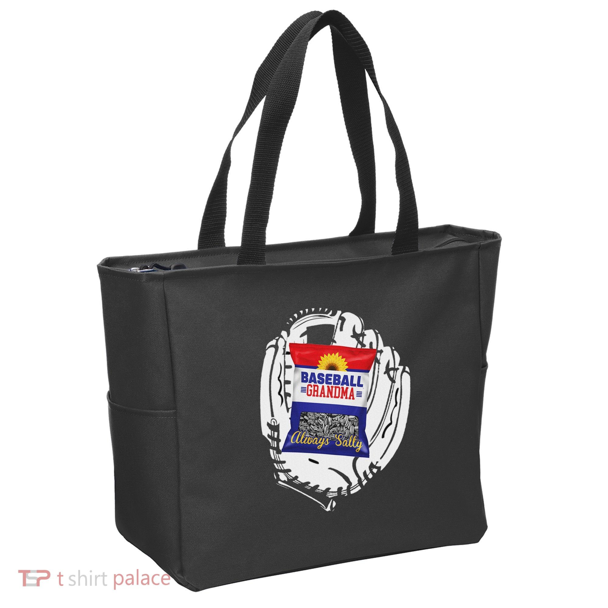 Always Salty Baseball Grandma With Sunflower Seeds Tote Bag