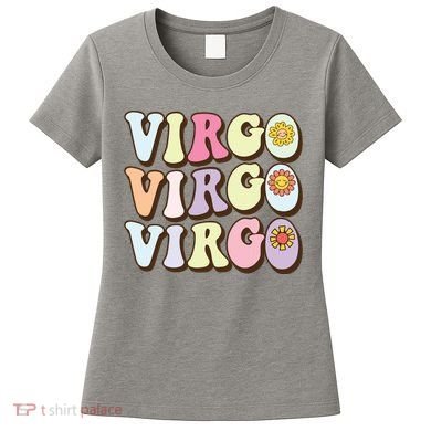 August September Birthday Groovy Astrology Zodiac Sign Virgo Women's T-Shirt