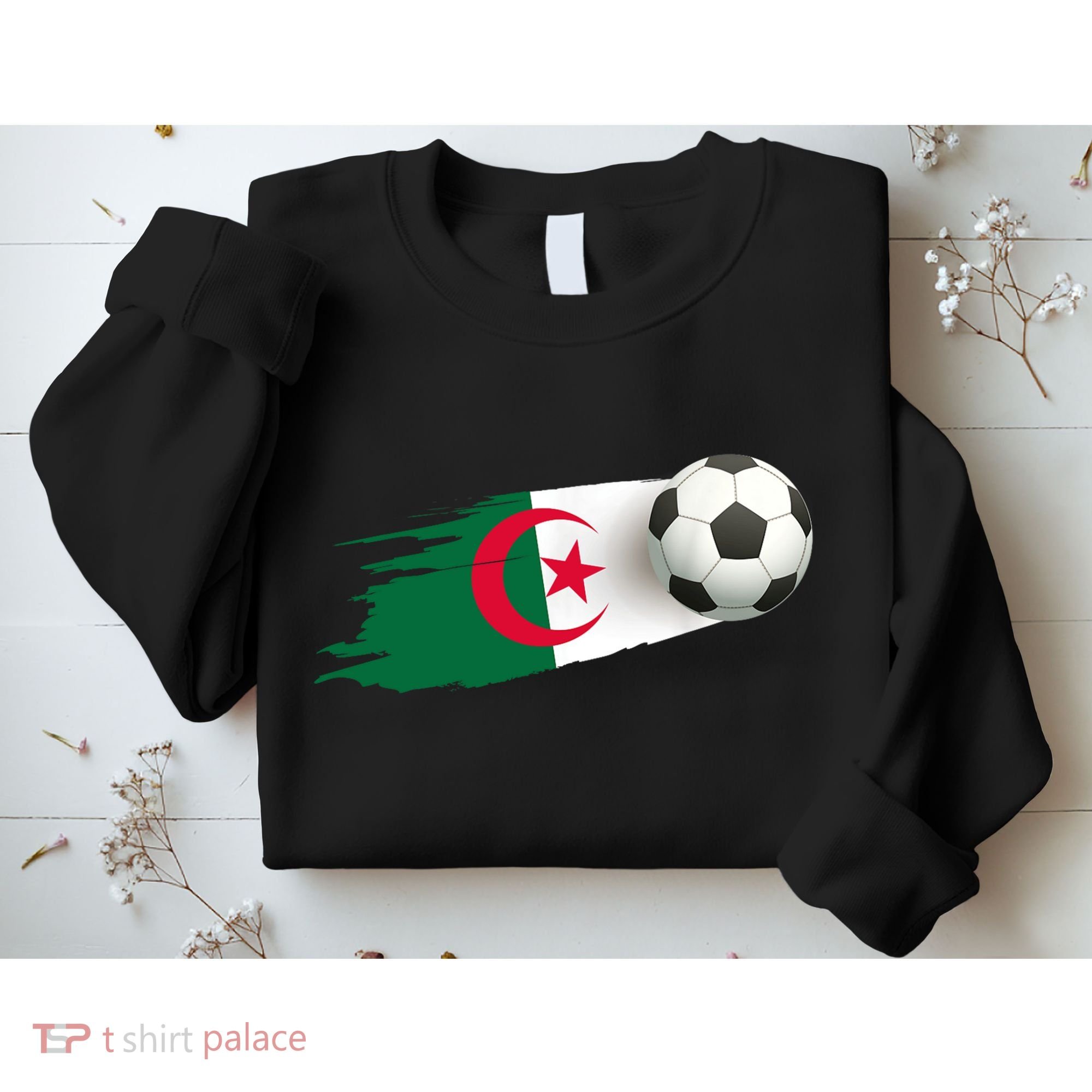 Algeria Soccer Ball Algeria Flag Jersey Algeria Football Sweatshirt